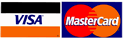 We accept Visa and Mastercard